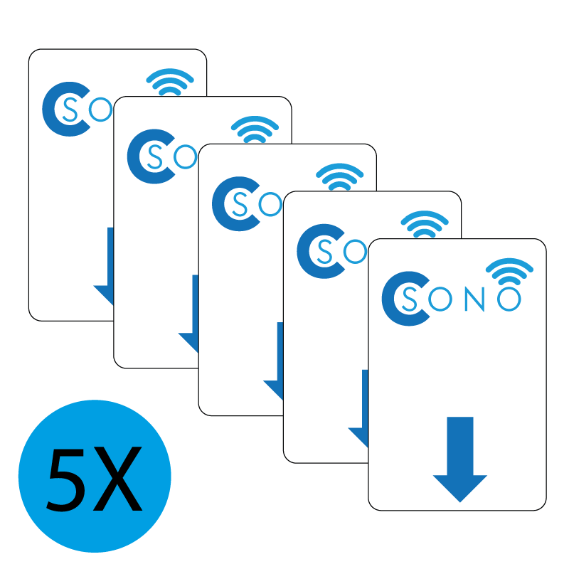 Pacchetto 5 Card NFC per dispositivo C-SONO